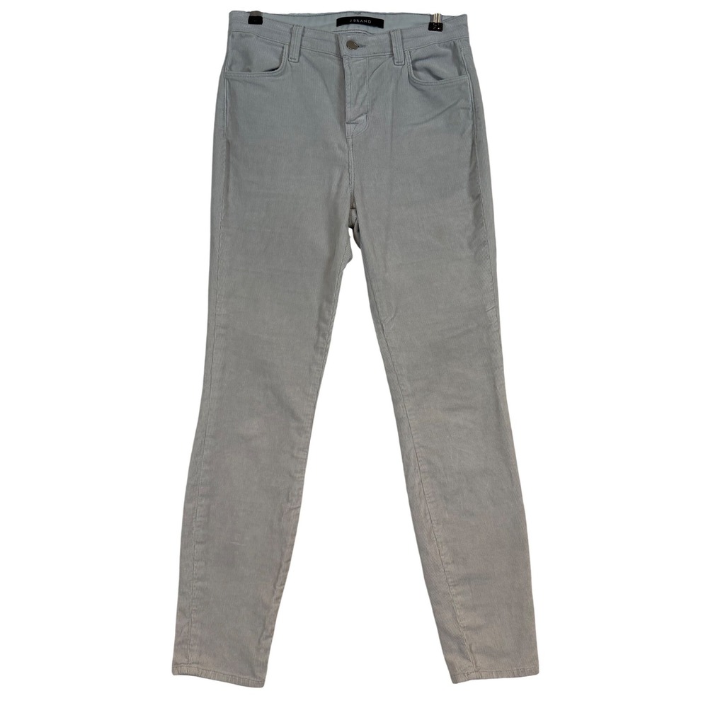 J Brand Alana High Rise Skinny Corduroy Pants Silver Dust Grey Sz. 27 Fall Prep‎
